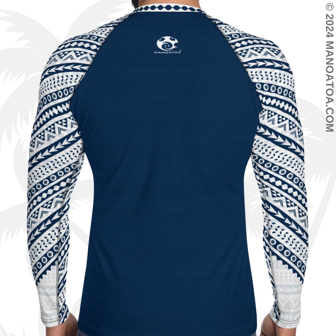 Team Colors | Navy Blue and White Rashguard