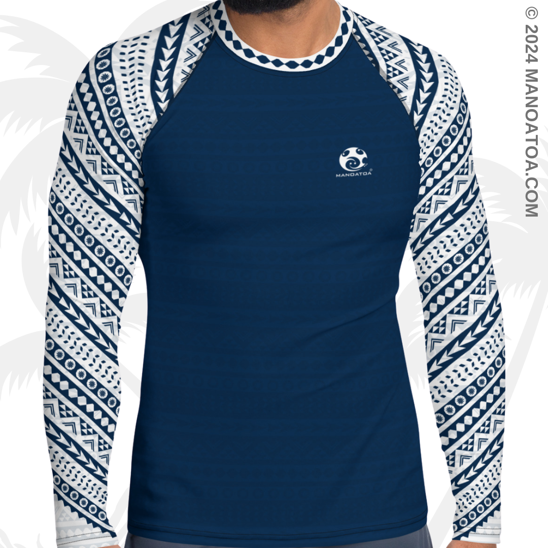 Team Colors | Navy Blue and White Rashguard